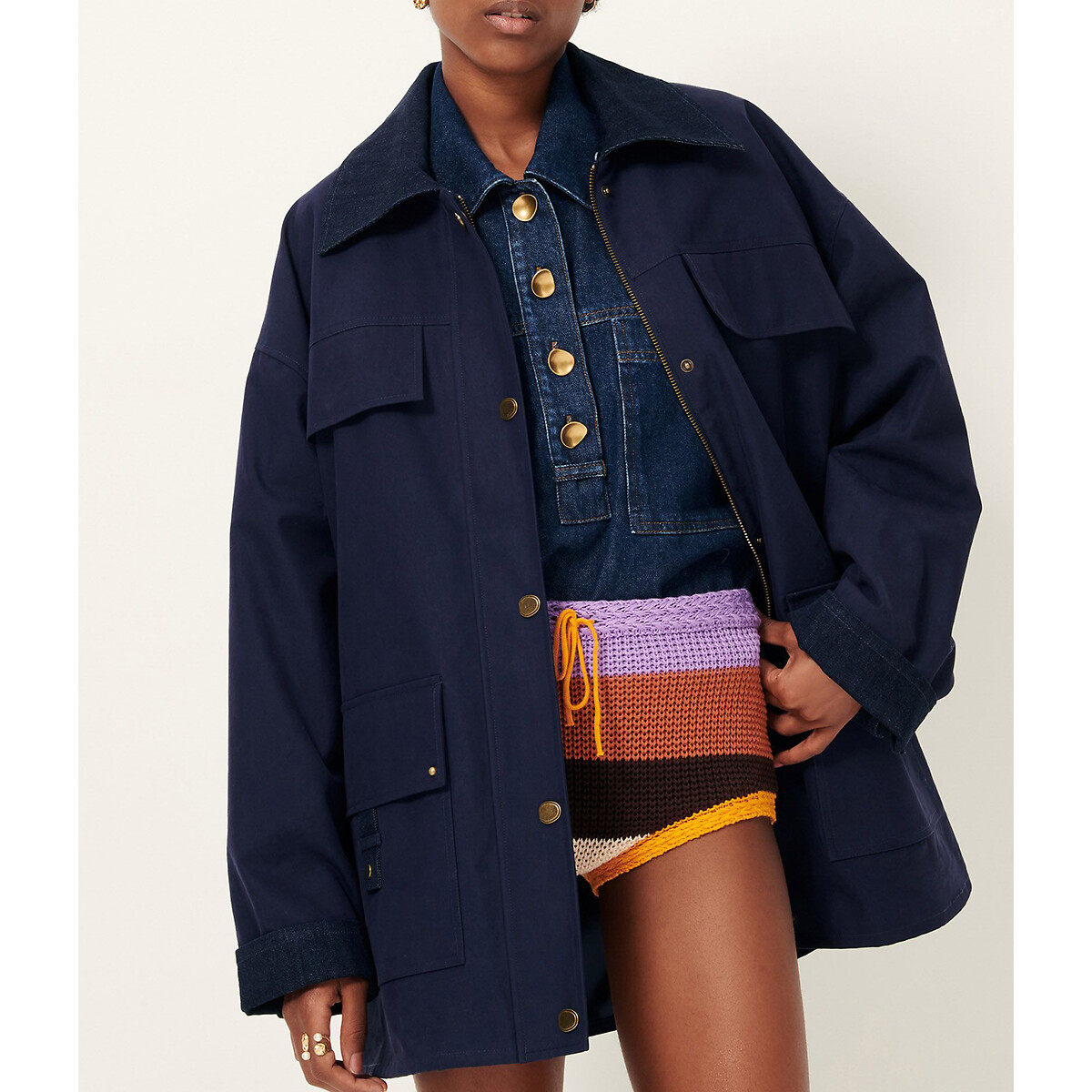 Veste style utilitaire, HUGUES bleu encre, SESSUN