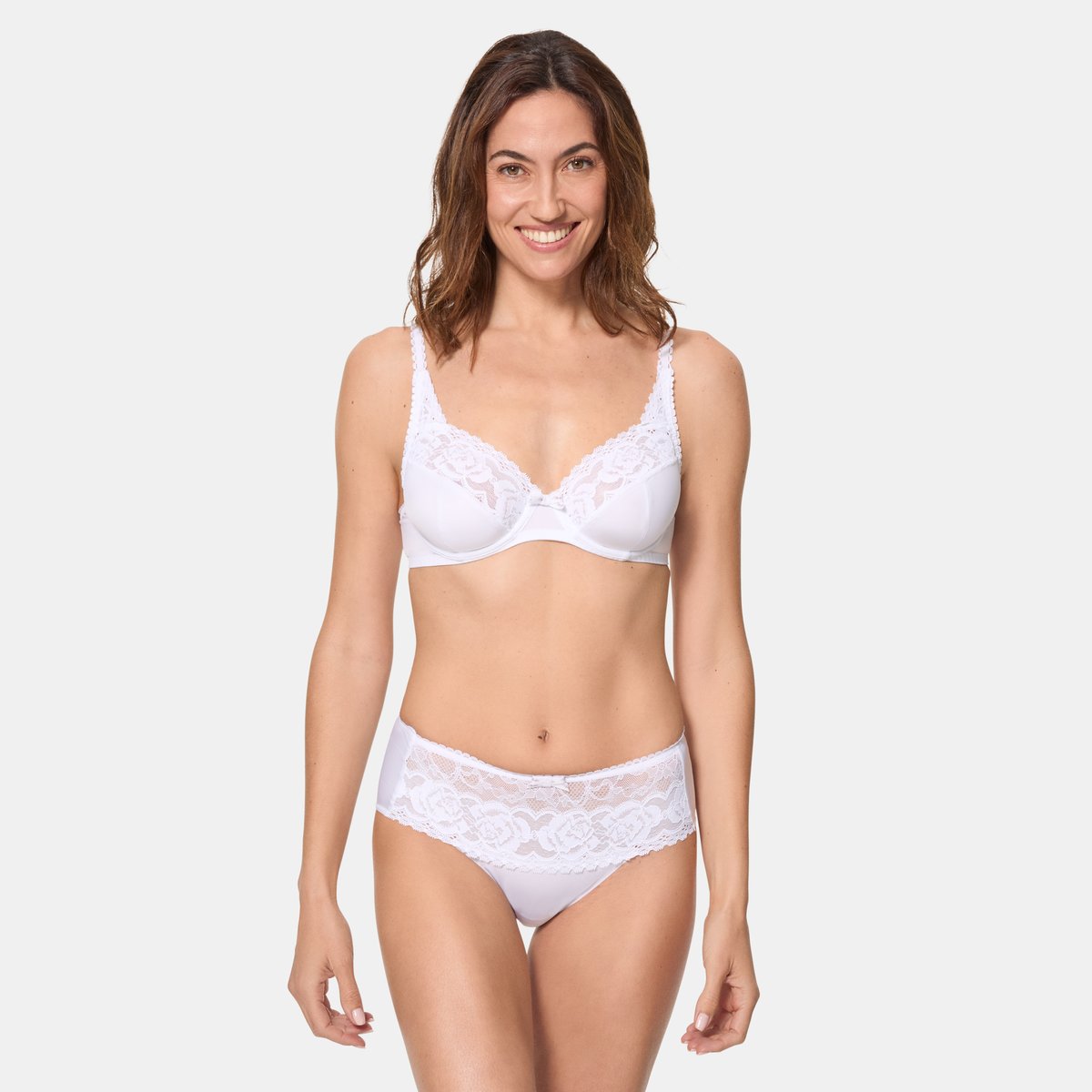 Soutien-gorge emboîtant avec armatures Flower Elegance Micro blanc, PLAYTEX