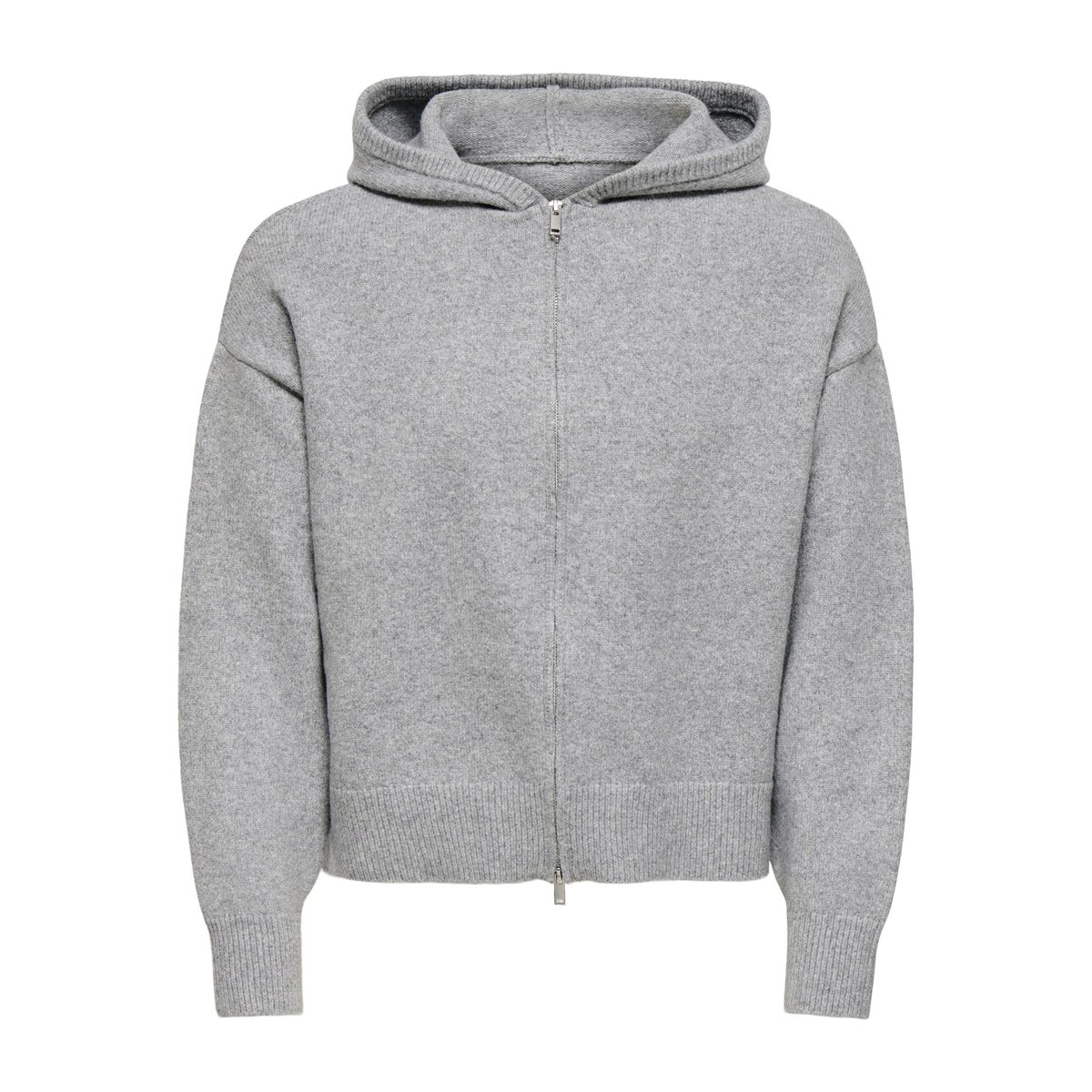Sweat À Capuche medium grey melange 1, ONLY & SONS