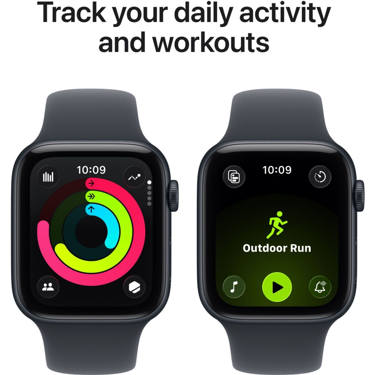Montre connectée SE 3 44mm Minuit M/L noir, APPLE