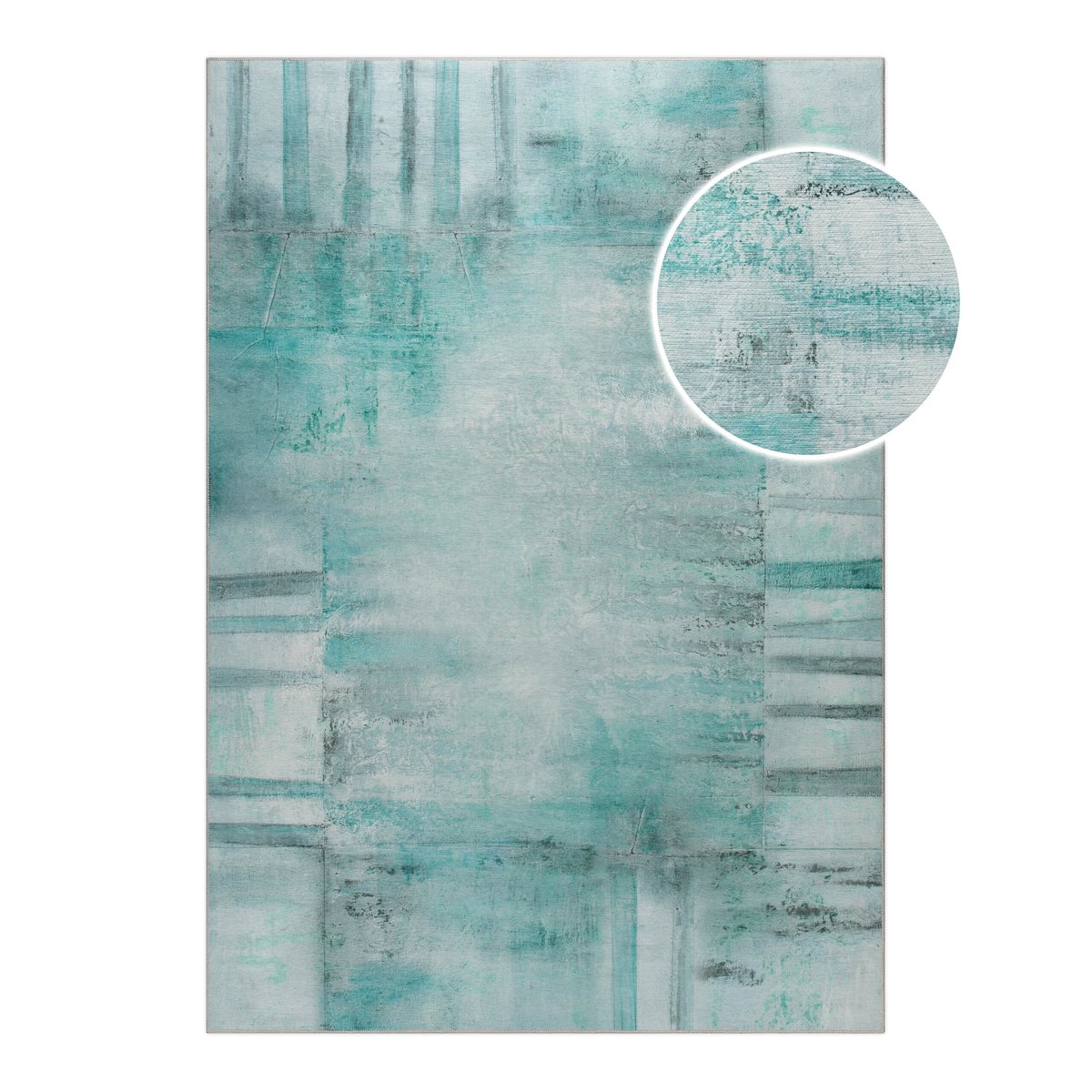 WECONhome Maui, tissé machine, coton, tapis tissé plat, certifié OEKO-TEX® (n° D20-0634) (70 x 120 cm, pétrole) , Maui pétrole, ESPRIT