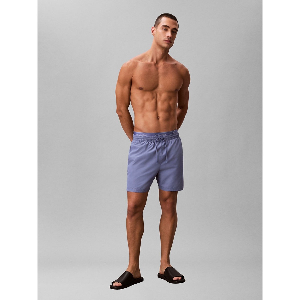Short de bain mi-long Essential bleu, CALVIN KLEIN