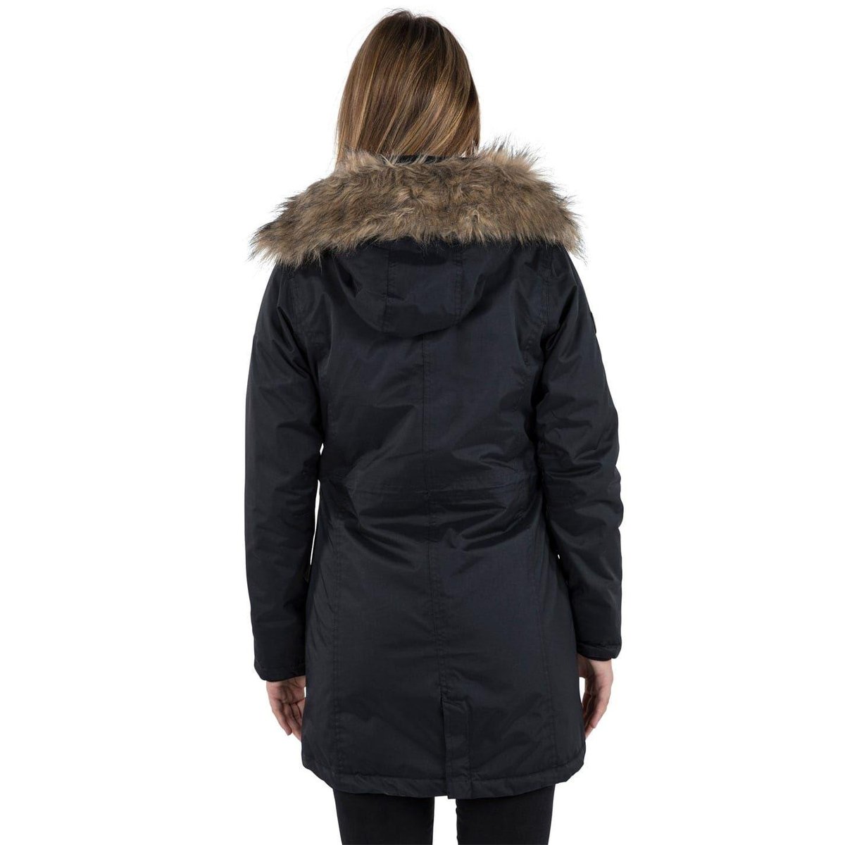Parka imperméable à capuche ETERNALLY noir, TRESPASS