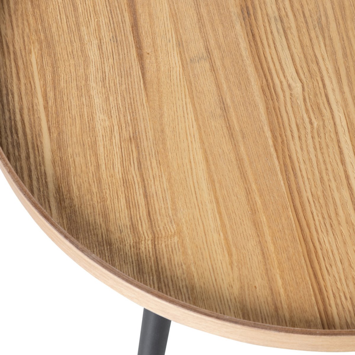Table d'appoint ronde en bois 45cm- MESA bois clair, WOOOD