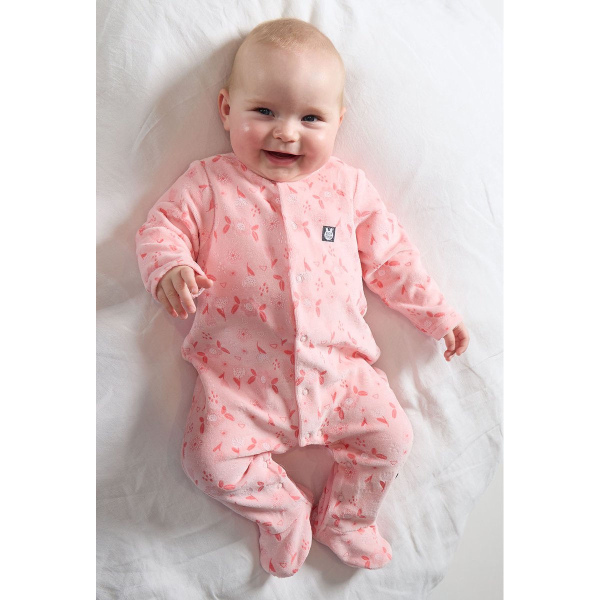Dors bien naceira velours rase ouverture devant naissance rose, SUCRE D'ORGE
