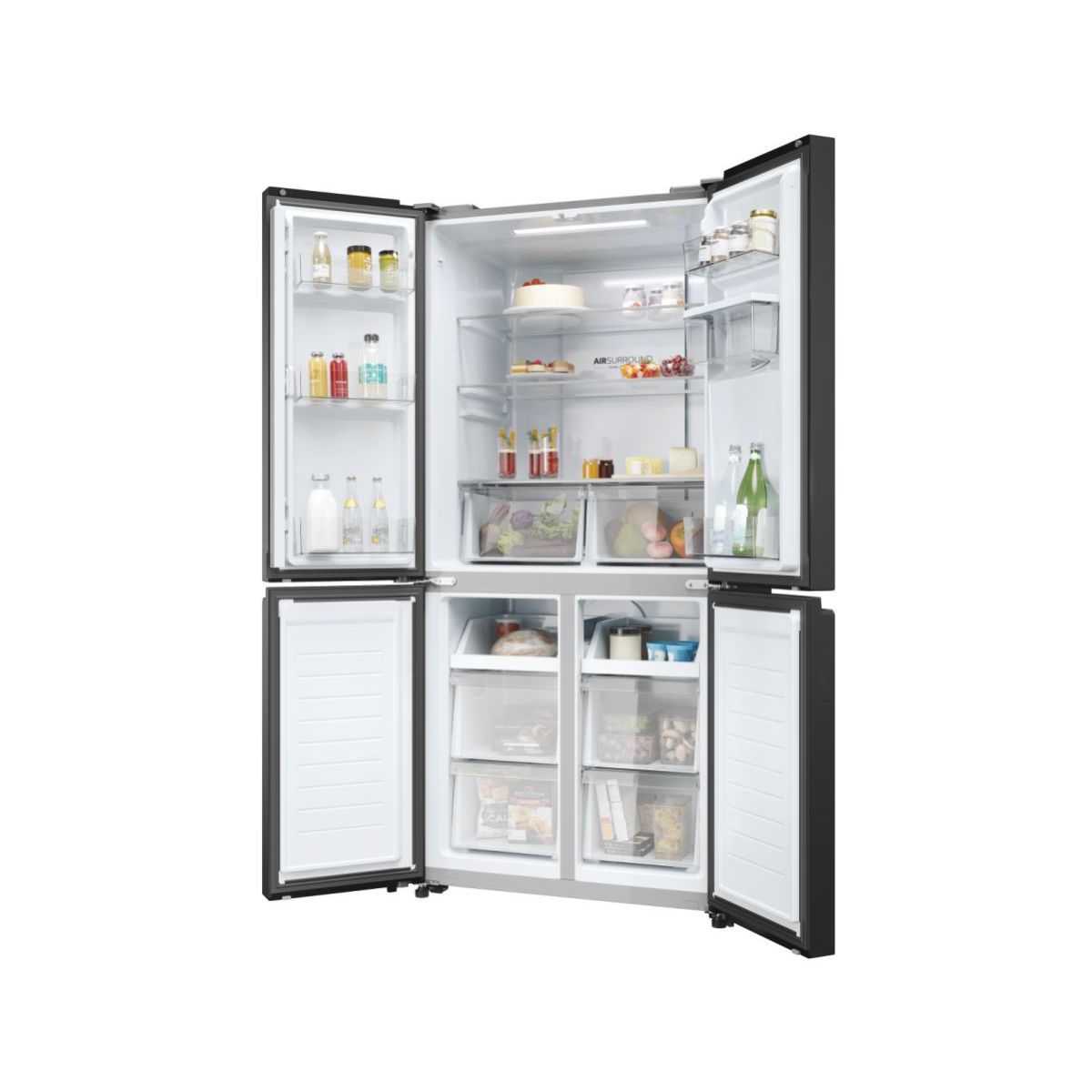 Réfrigérateur multi portes HCR3818EWPT couleur unique, HAIER