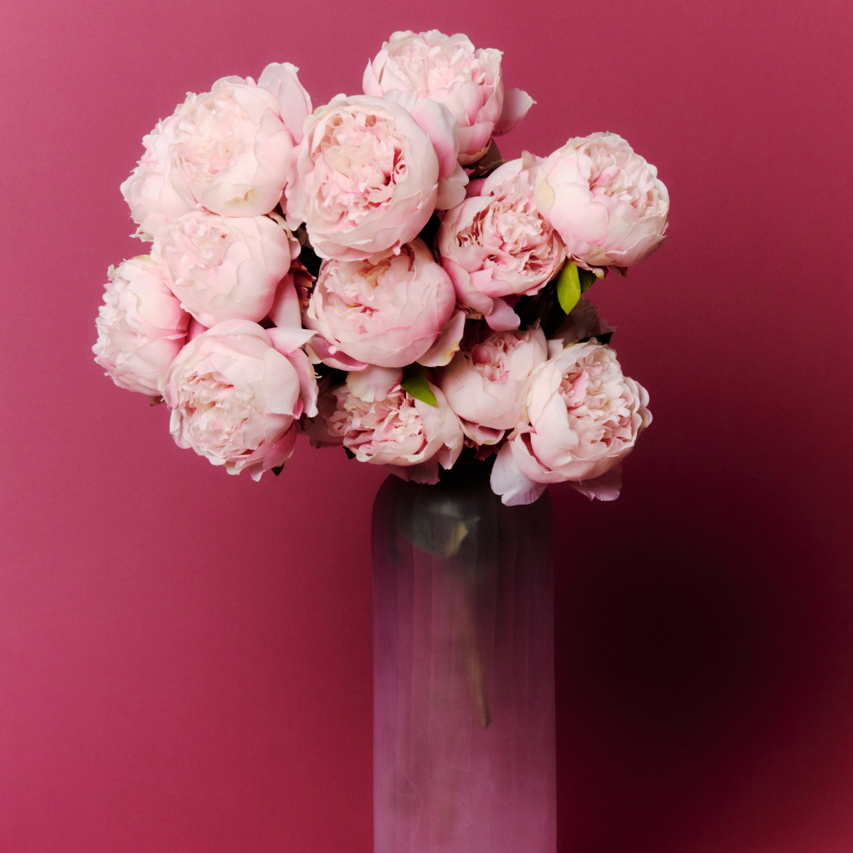 Vase décoratif en verre H38 MASSA rose, SIA DECO