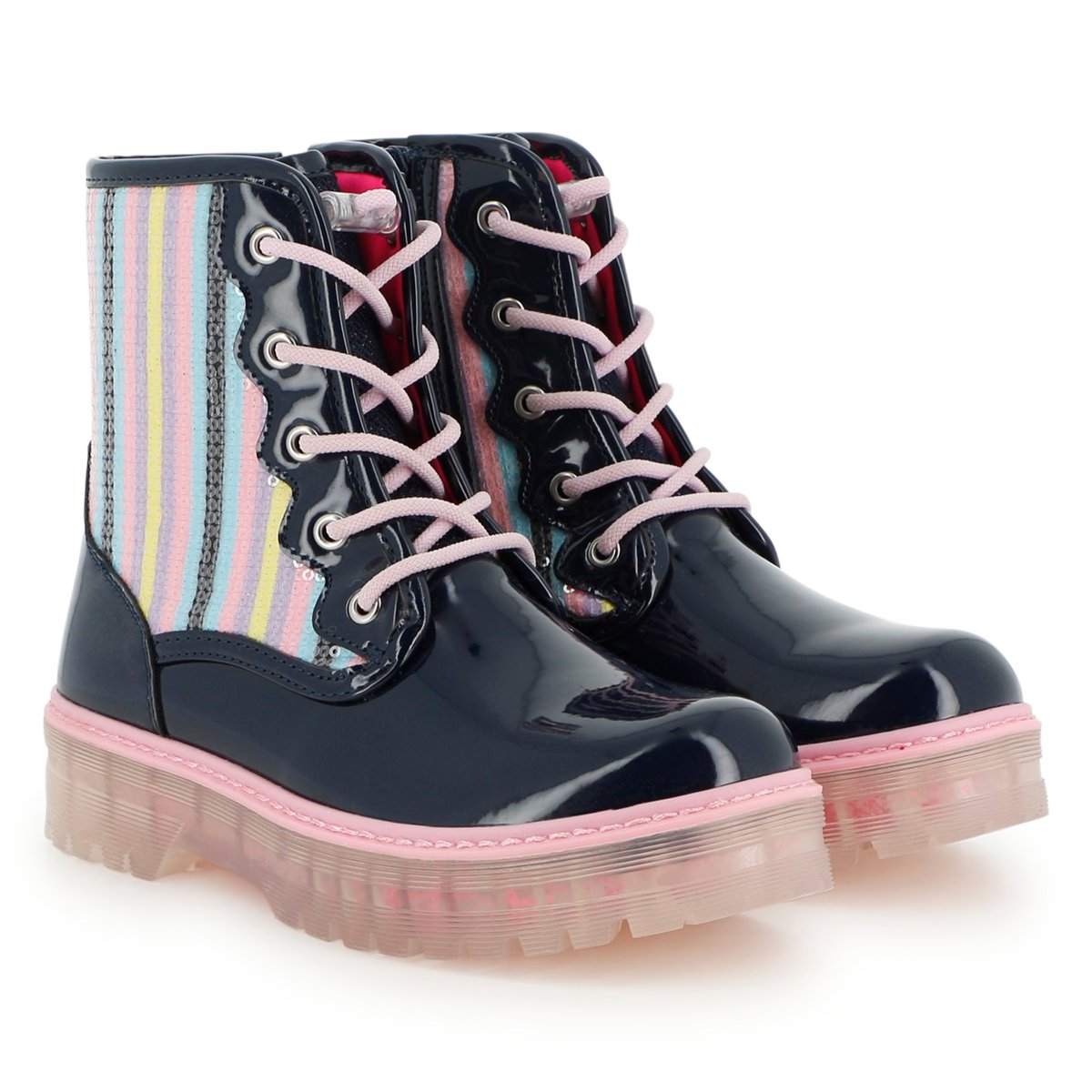 Bottines à lacets indigo blue, BILLIEBLUSH