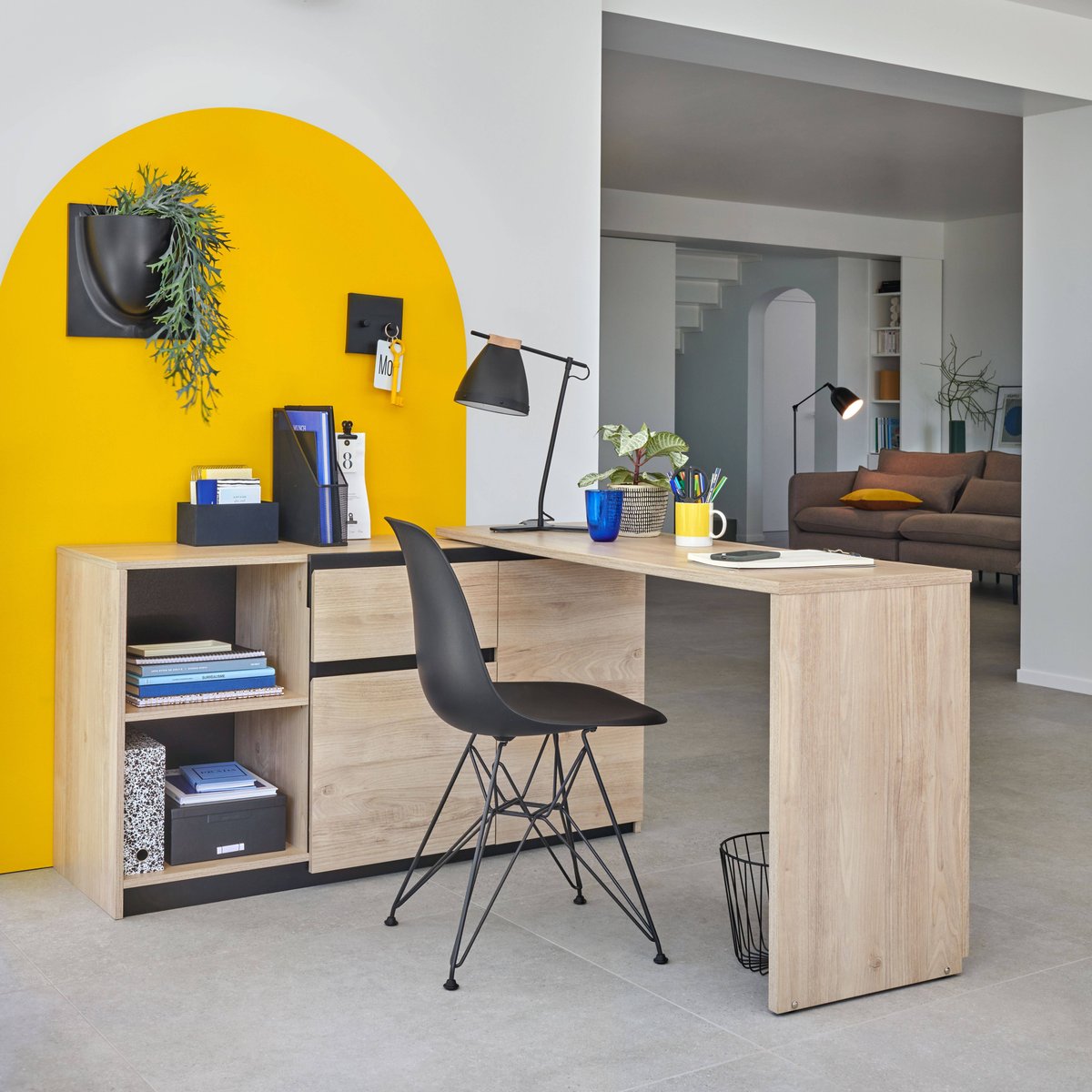 Bureau pivotant - GAETAN multicolore, CAMIF