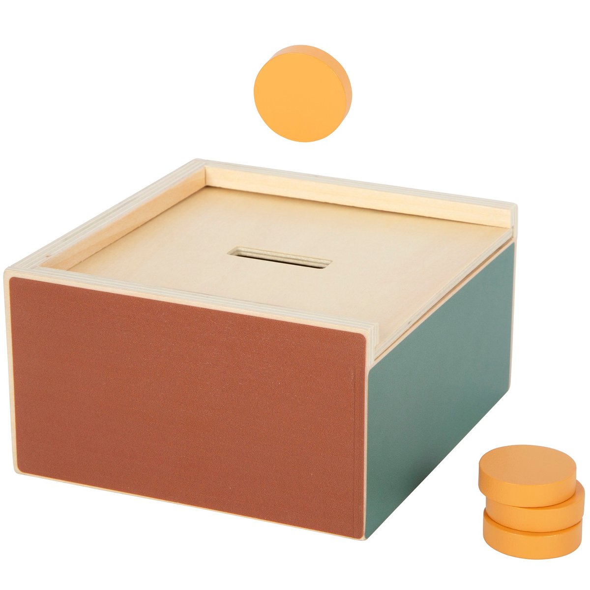 Jeu d'encastrement Montessori beige, SMALL FOOT COMPANY
