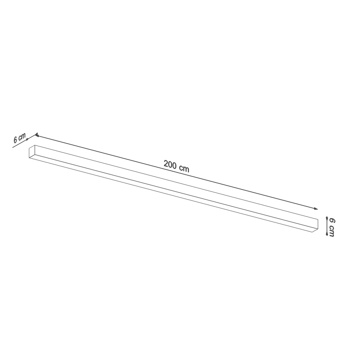Applique murale Aluminium Gris LED 1 Pinne gris, EDEN
