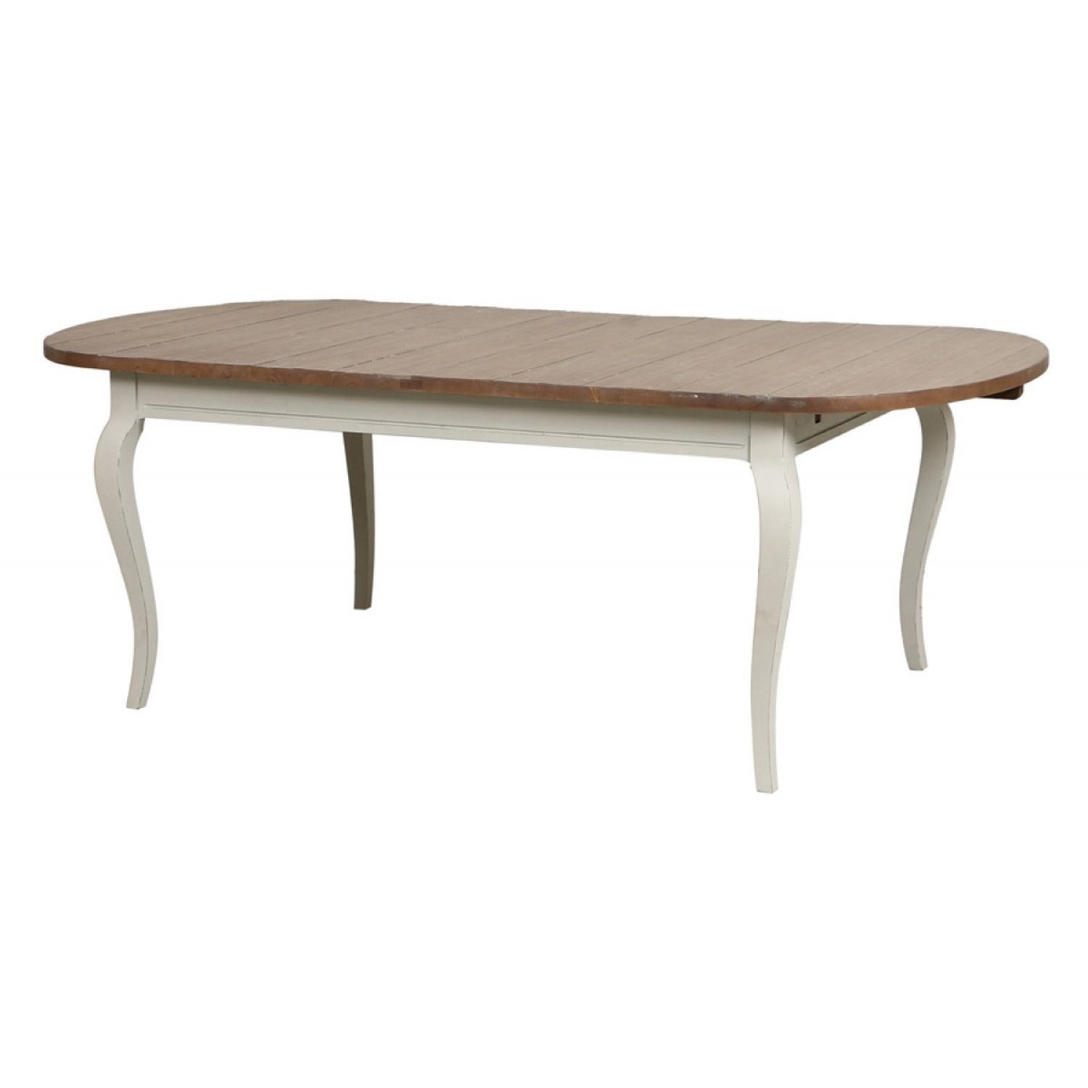 Table ovale extensible - PROVENCE blanc, INTERIOR'S
