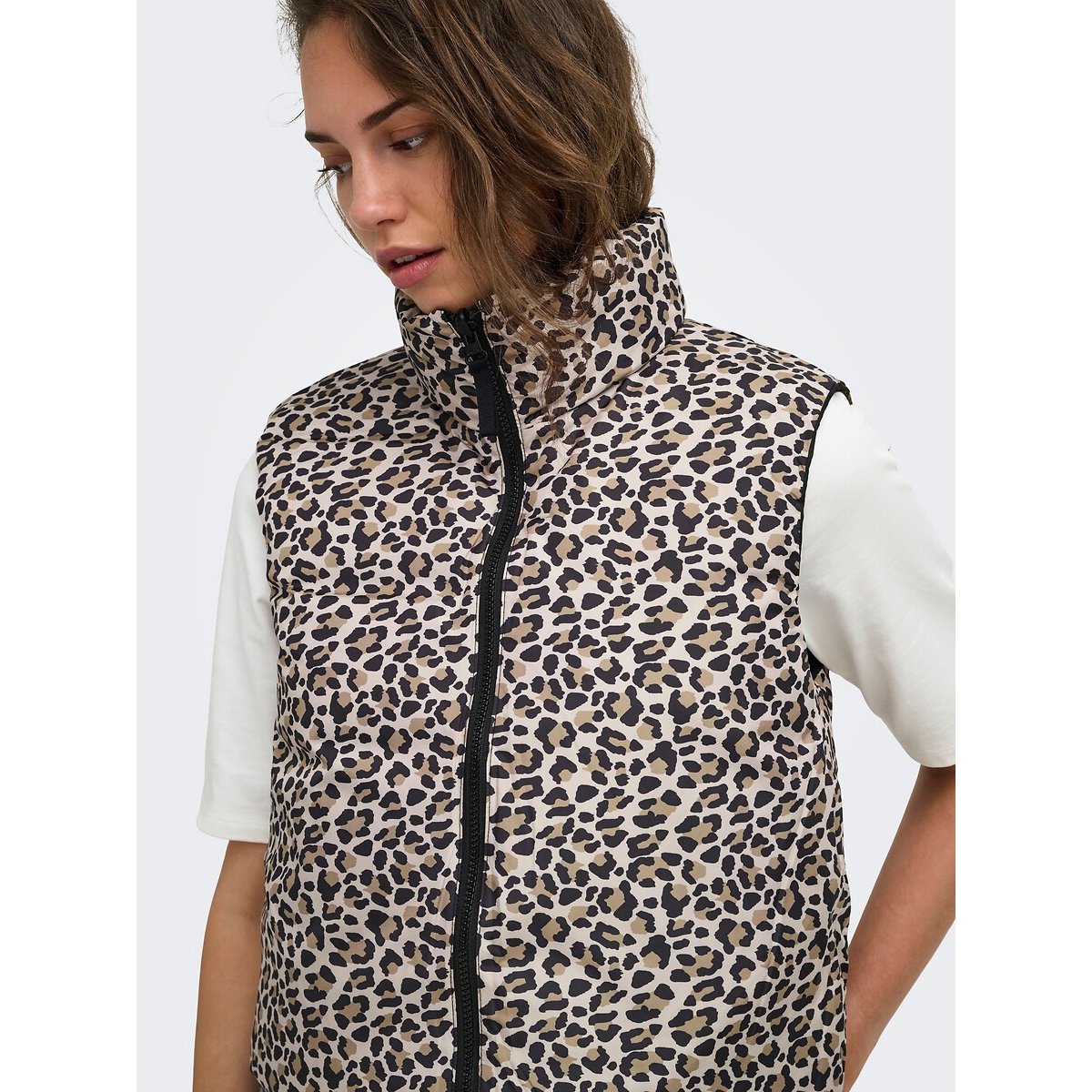 Piumino senza maniche reversibile nero , ONLY