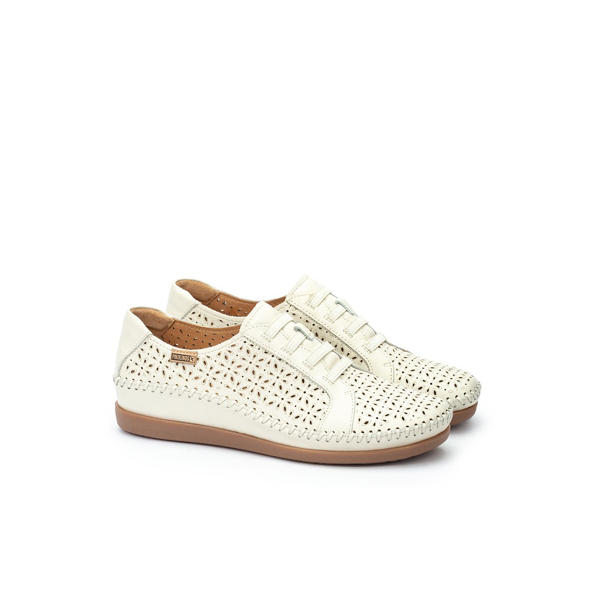 Chaussures plates cuir Cadaques nata, PIKOLINOS