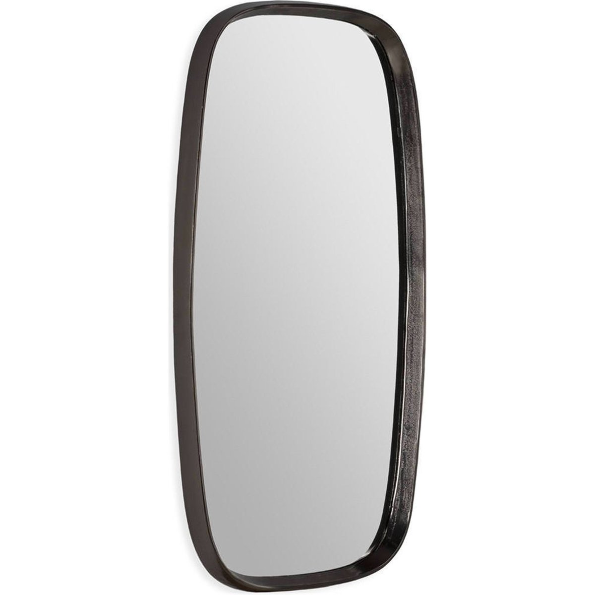 Miroir mural en verre, Angles arrondis noir, RECOLLECTION