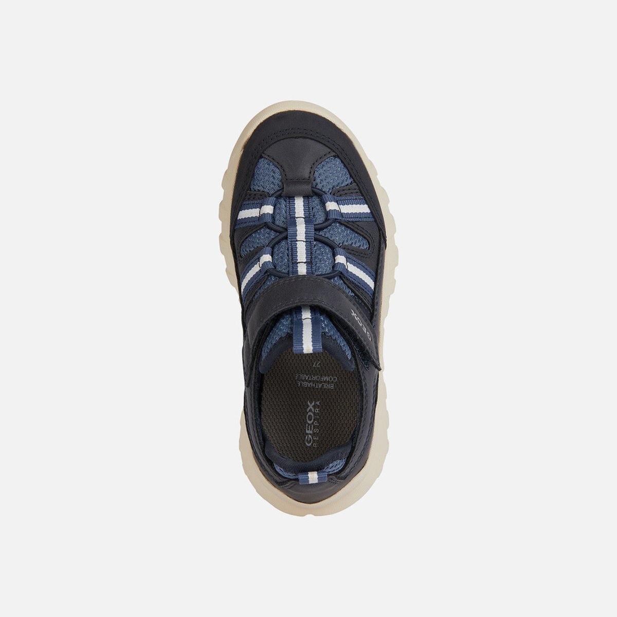 Baskets J SIMBYOS bleu marine/bleu aviateur, GEOX