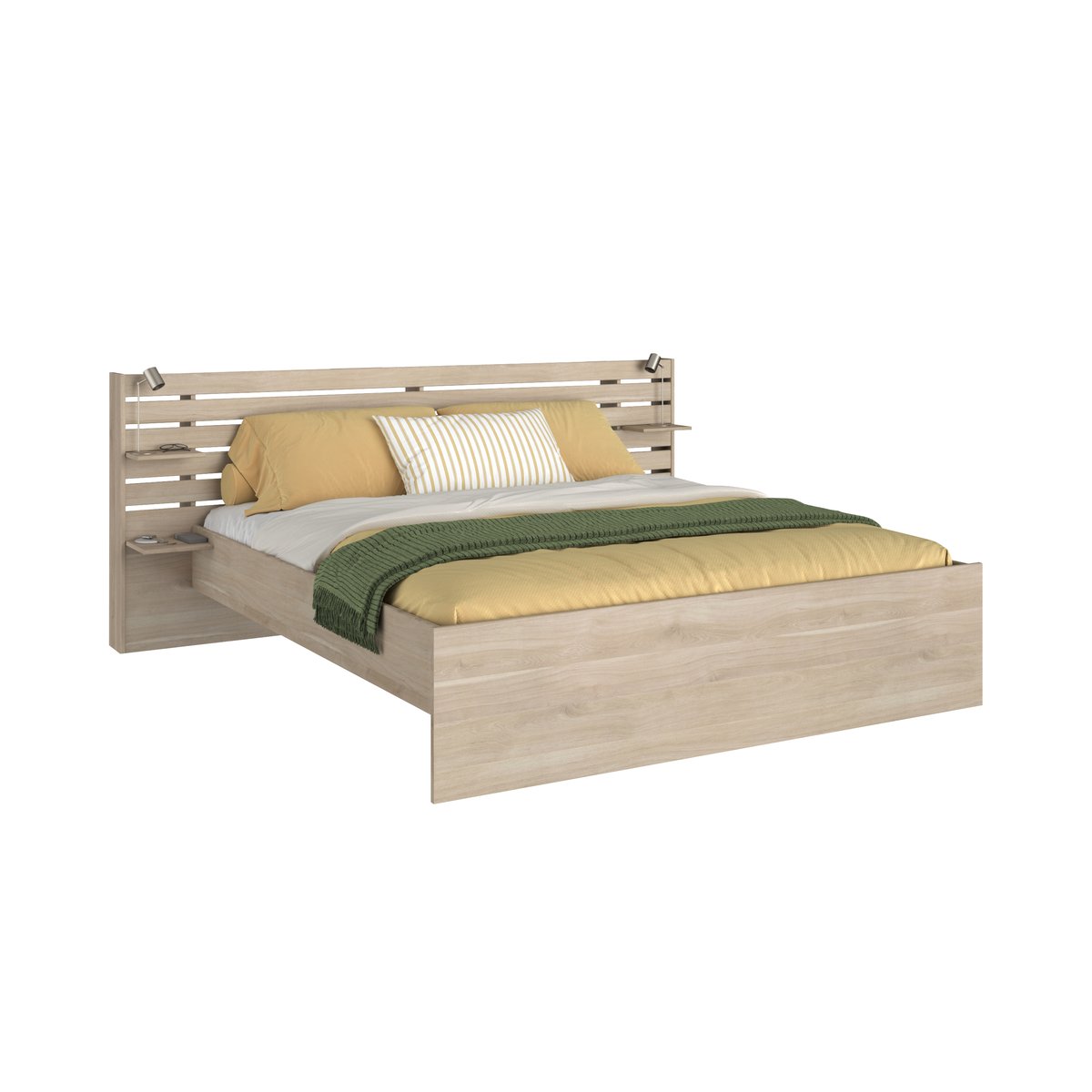 Lit - PALMYRE bois clair, CAMIF