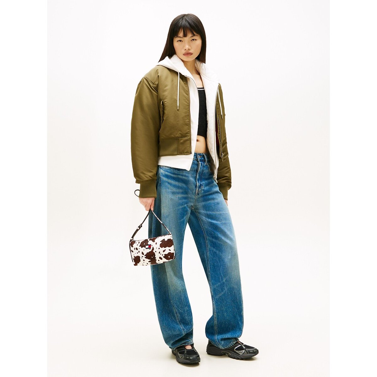 Handtasche mit Kuhfellprint tierdruck, TOMMY JEANS