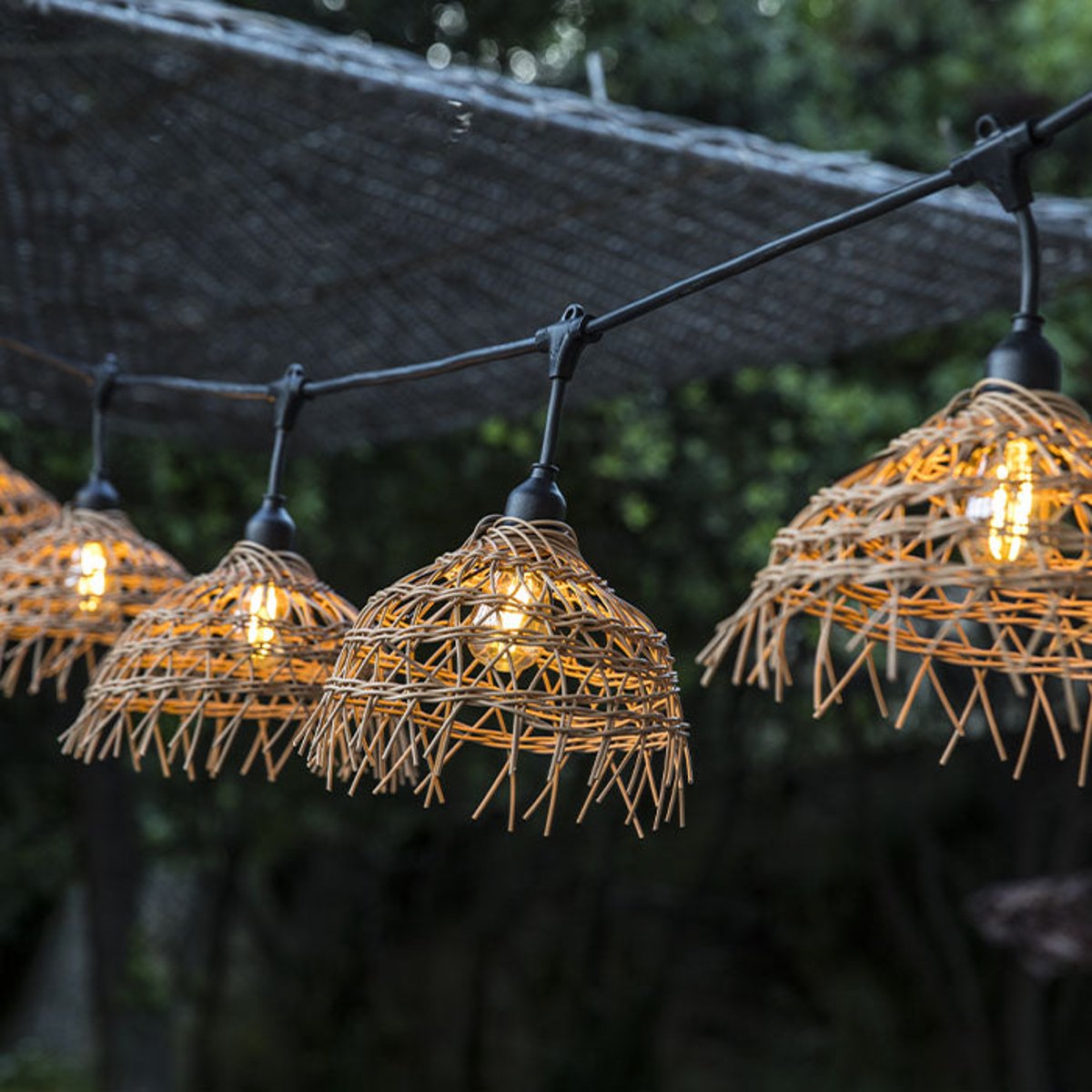 Guirlande connectable E27 2x HAWAII LIGHT marron, LUMISKY