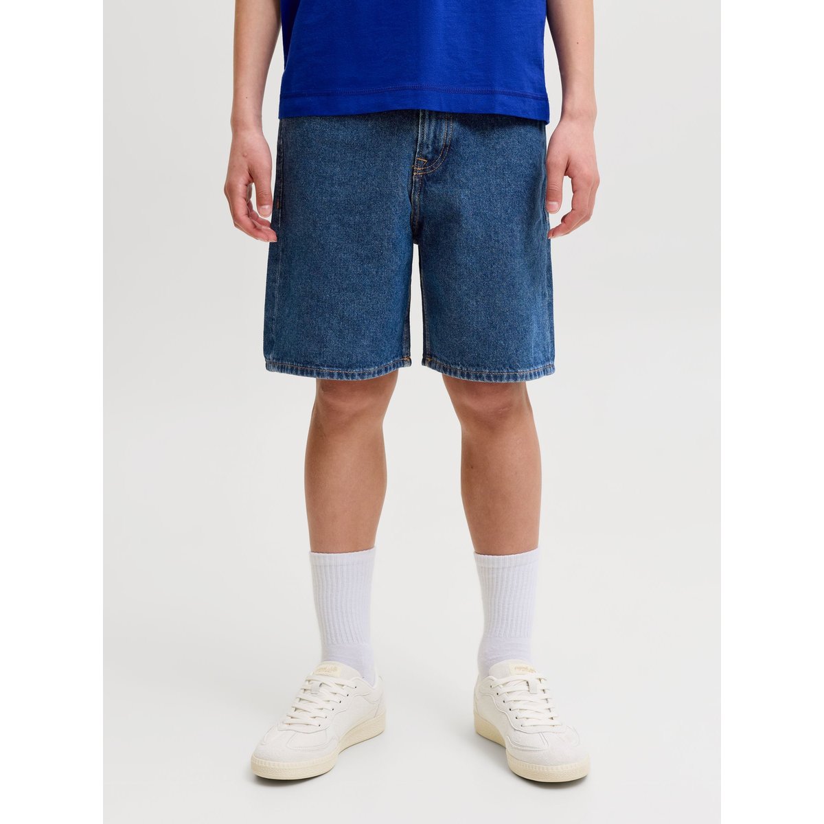 Short En Denim blue denim, JACK & JONES JUNIOR