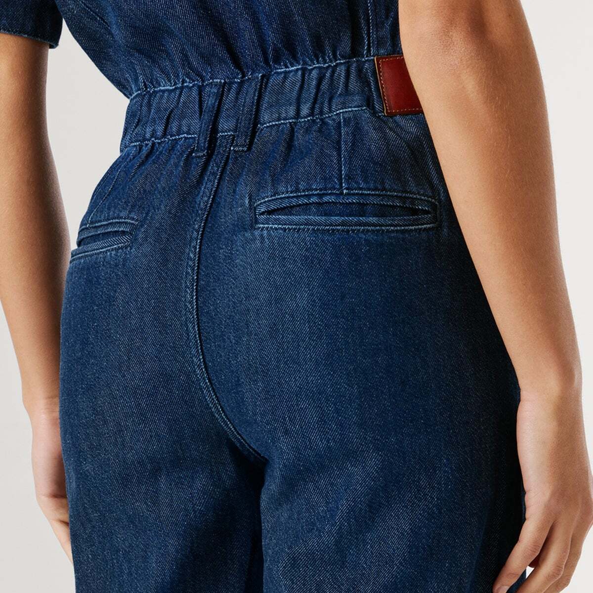 Combinaison Longue Coupe Regular En Denim 10oz indigo tencel blend denim, PEPE JEANS