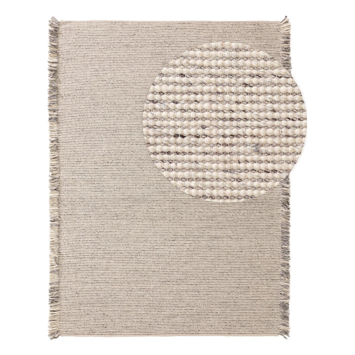 Tapis de laine tissé main MARY crème, BENUTA 