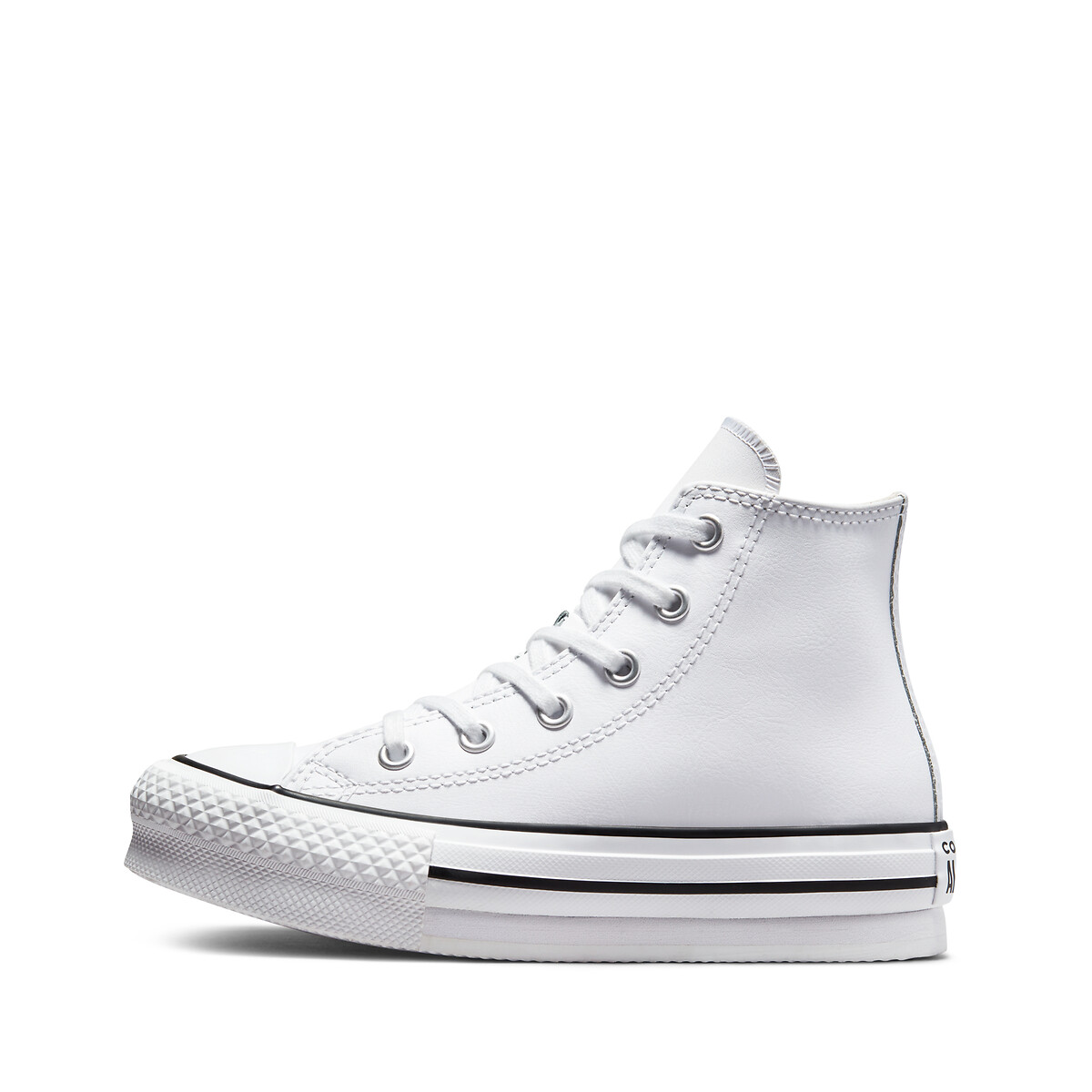 Kids All Star Eva Lift Foundation Leather Trainers white, CONVERSE