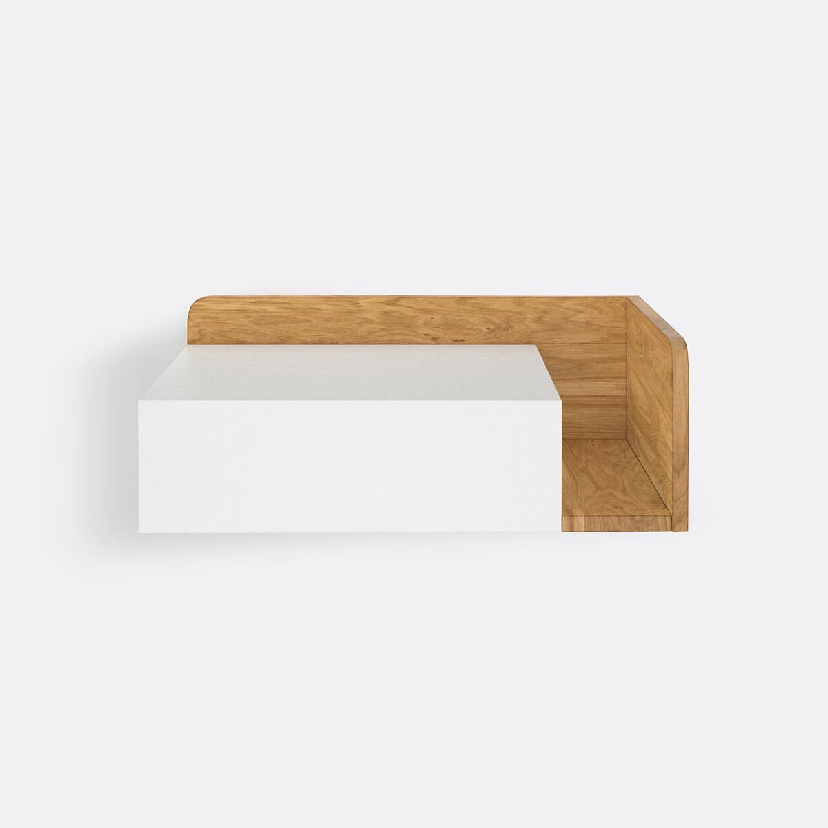 Comodino da appendere lato sinistro Jimi bianco/legno, LA REDOUTE INTERIEURS