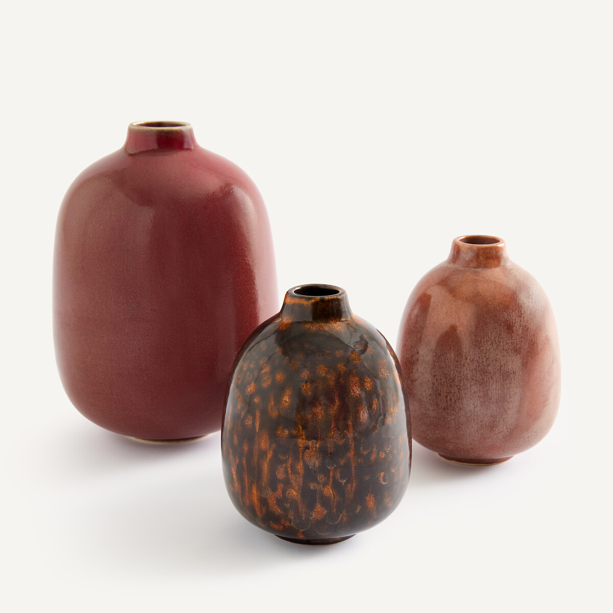 Vase décoratif soliflore en faïence, hauteur 11 cm, MODENE orange brûlée, AM.PM