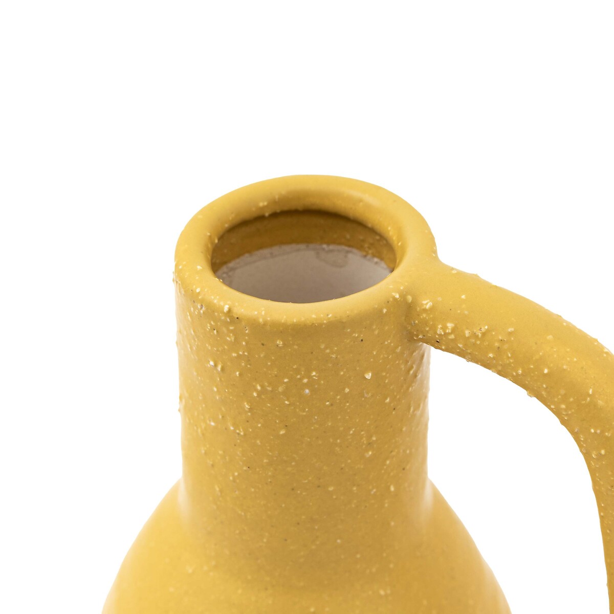 21cm Ceramic Vase with Handle yellow, ÉDITÉ