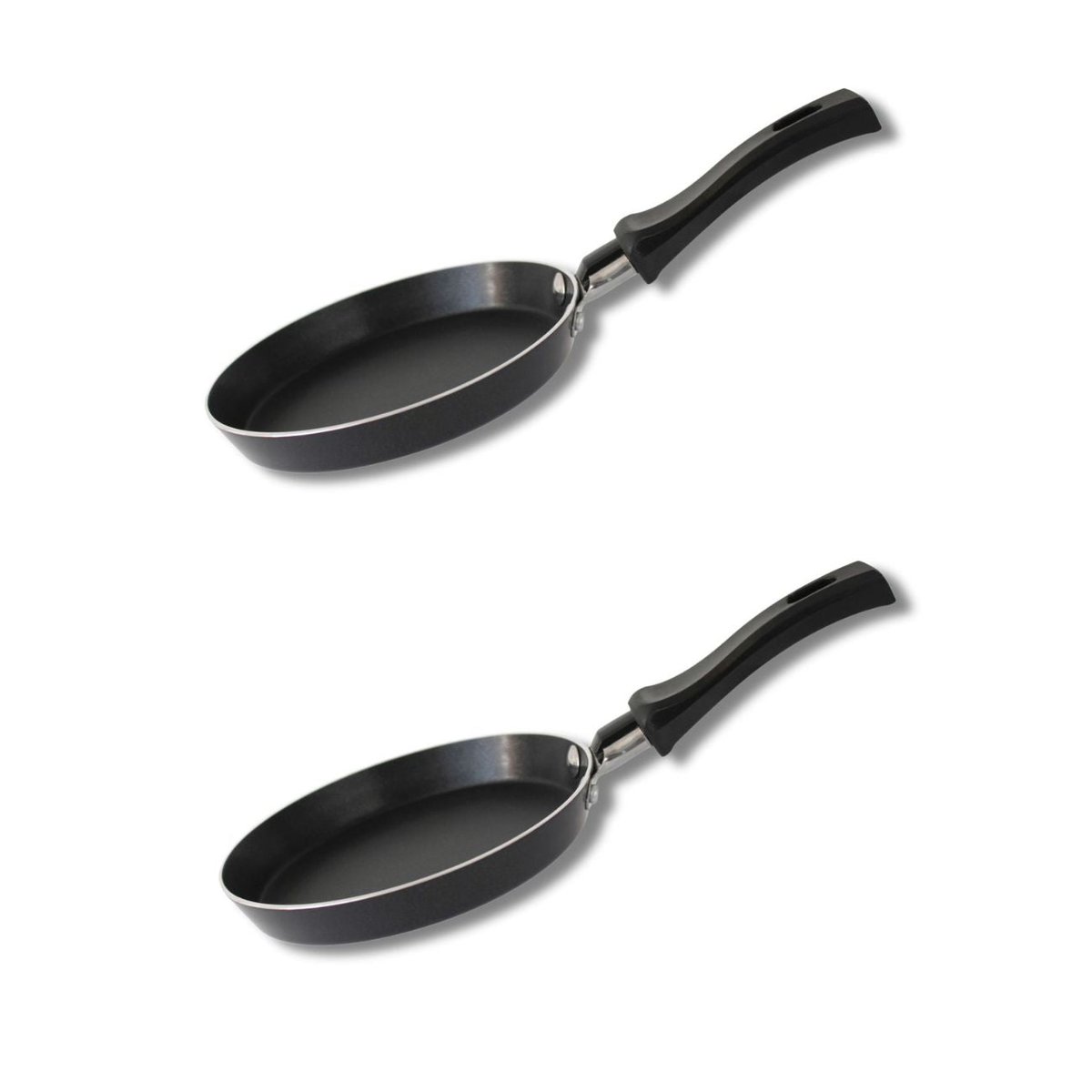 Ensemble de 2 Mini poêles à crêpe en 14 cm JUWEL DE LUXE noir, ELO