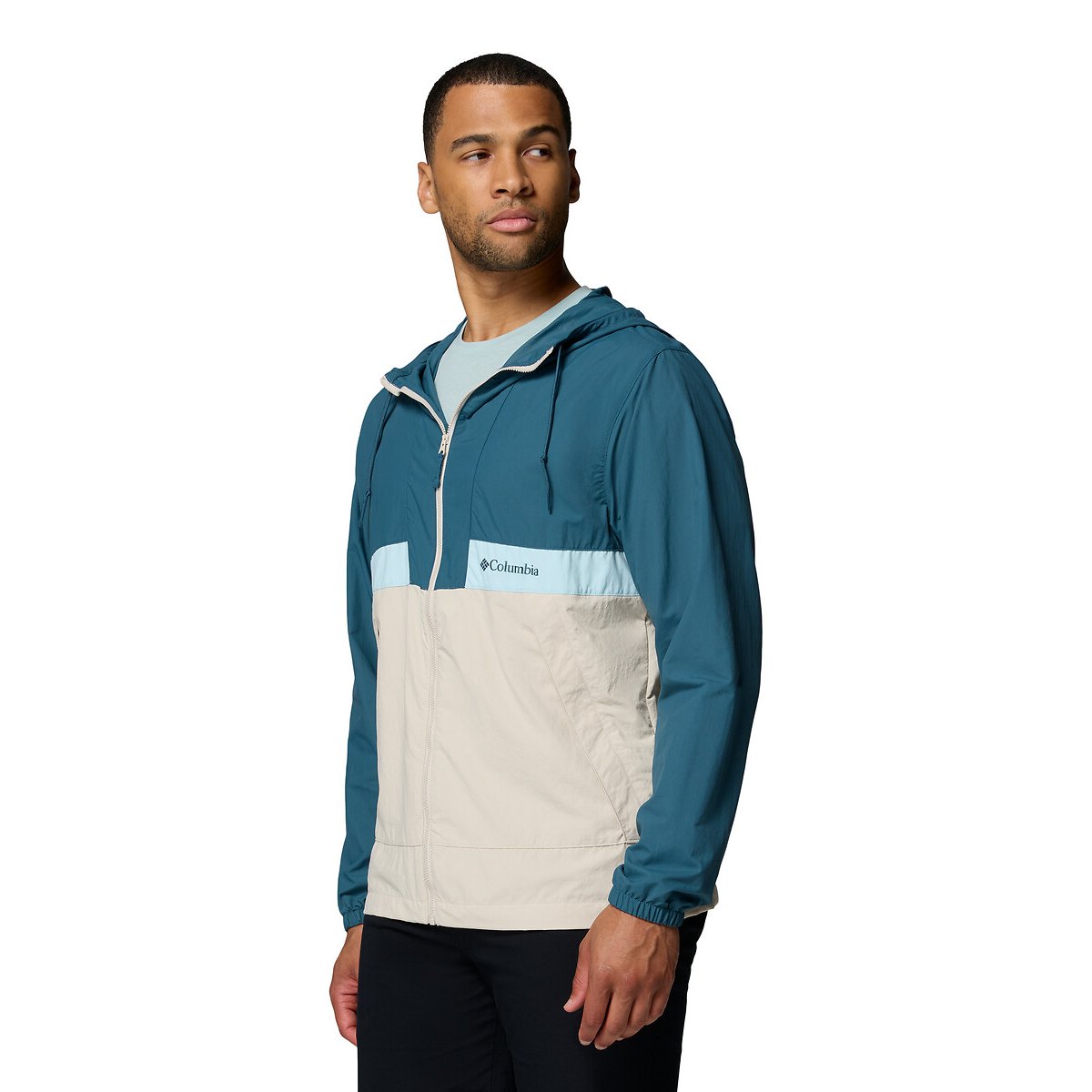 Columbia Spire Valley™ windjack met kap voor heren bauw + beige, COLUMBIA