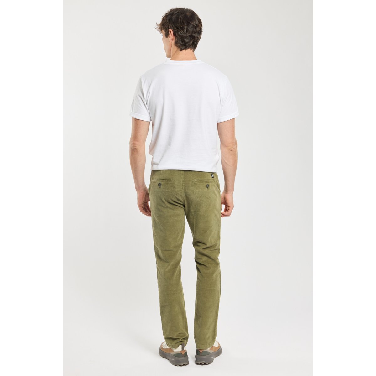 Pantalon velours DYNAMO - coton kaki, BERMUDES