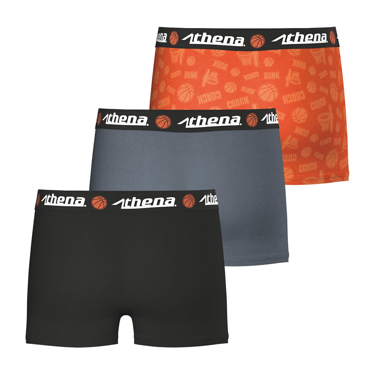 Lot de 3 boxers homme, fabriqués en France imprimé + bleu marine, EMINENCE