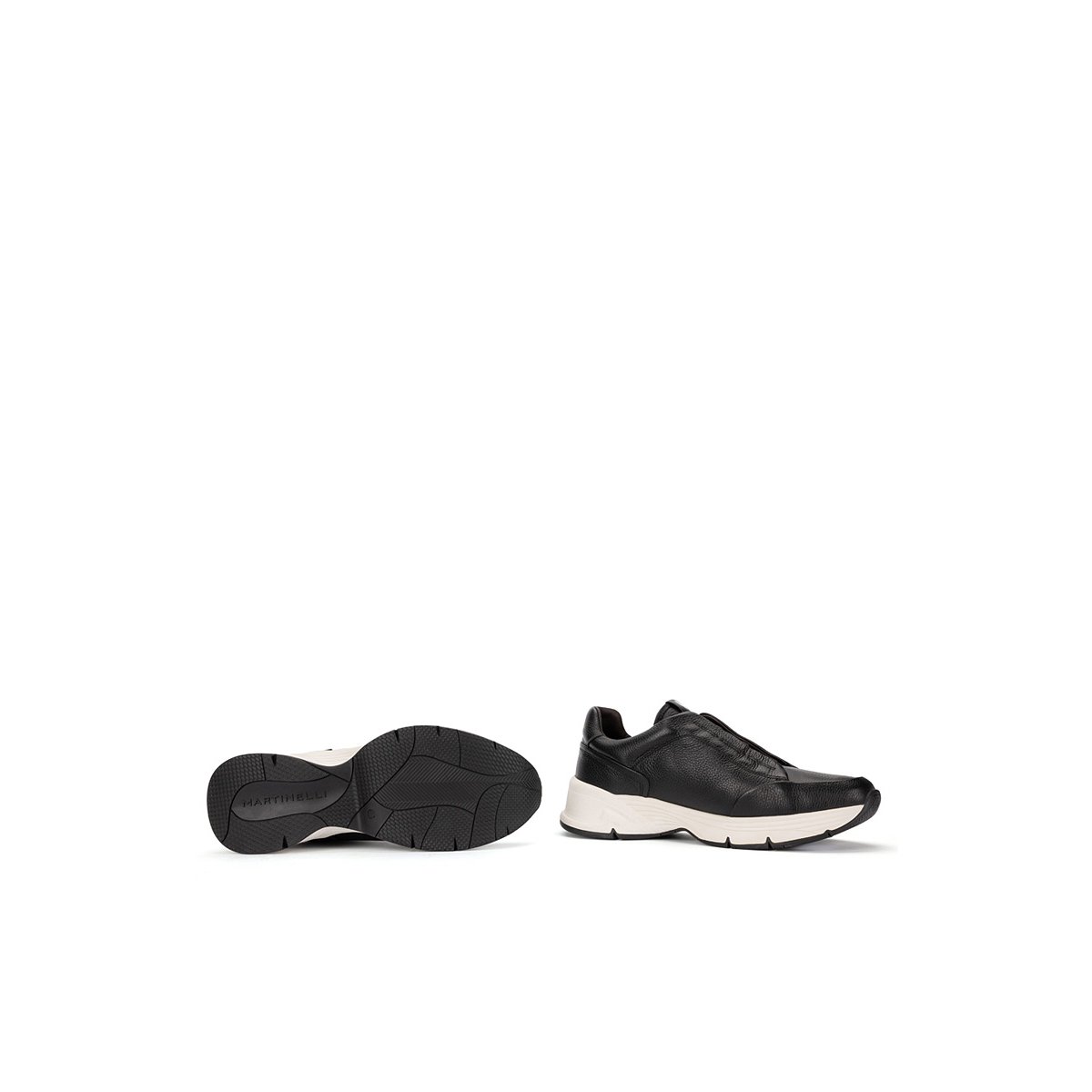 Baskets cuir Norwich black, MARTINELLI