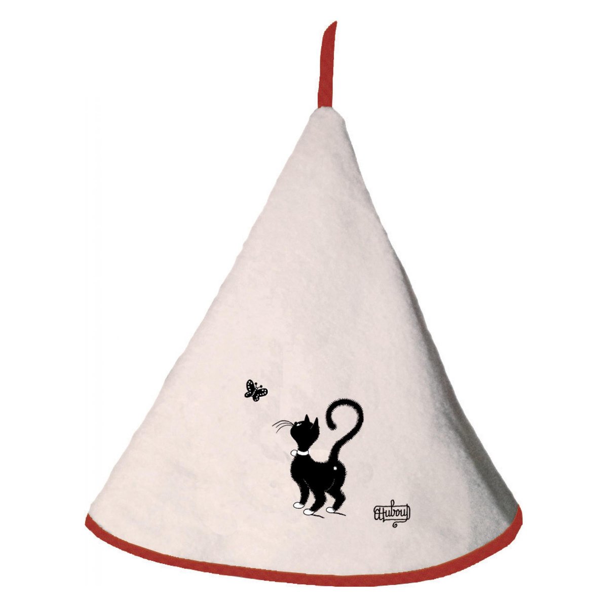 Essuie Mains Dubout Chat Papillon ivoire, WINKLER