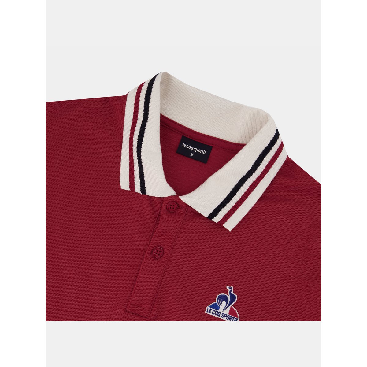 Polo Tricolore rio red, LE COQ SPORTIF