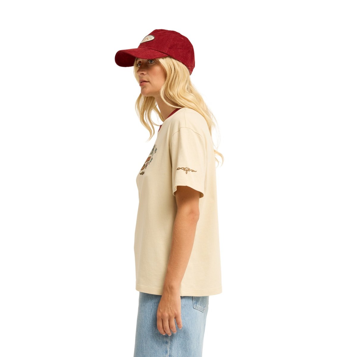 T shirt manches courtes SINCE 73 TOMBOY beige oatmeal, BILLABONG