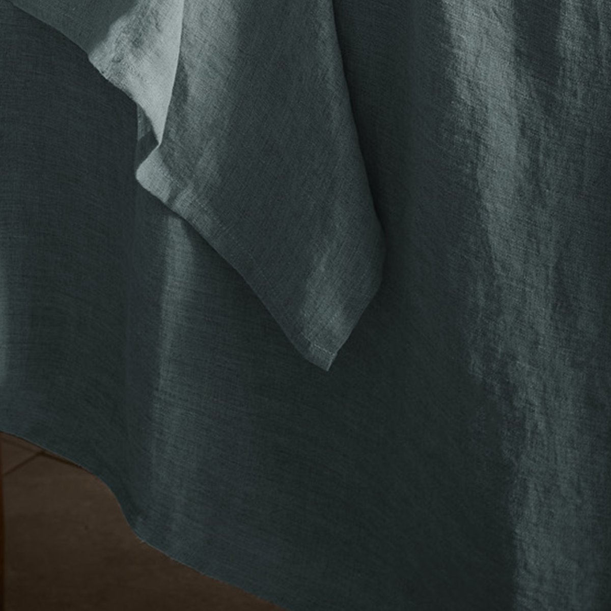Nappe rectangle en 100% Lin Français ardoise, EDEN