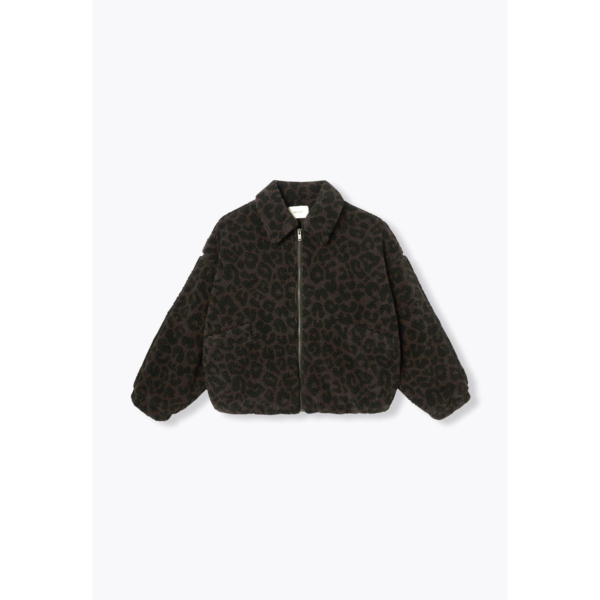 Blouson chaud moumoute léopard imprimé écru, PROMOD