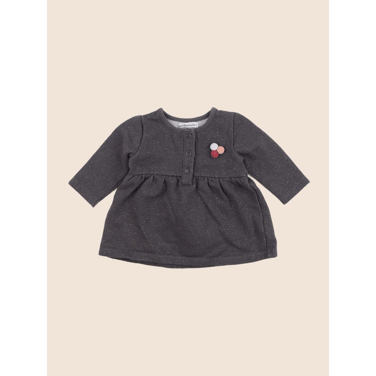 Robe - Très bon état gris, argent, VERTBAUDET