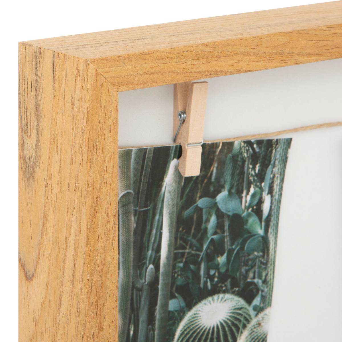 Porte-photos en bois 9 photos SIAM beige, ATMOSPHERA