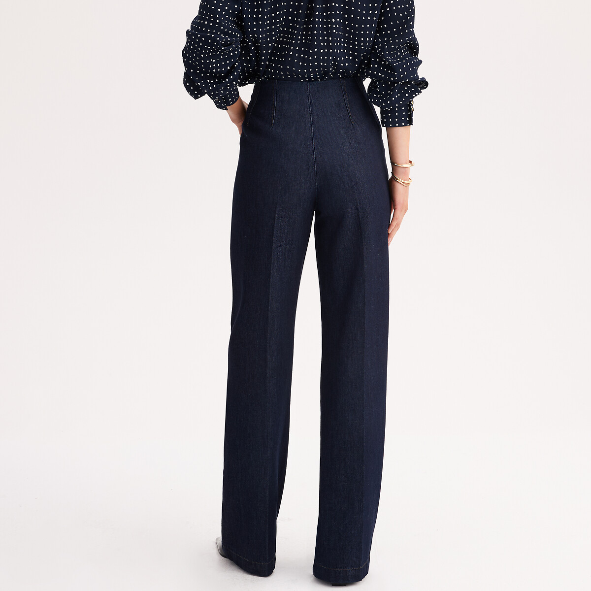 Calças de ganga em denim light azul brut, ANNE WEYBURN