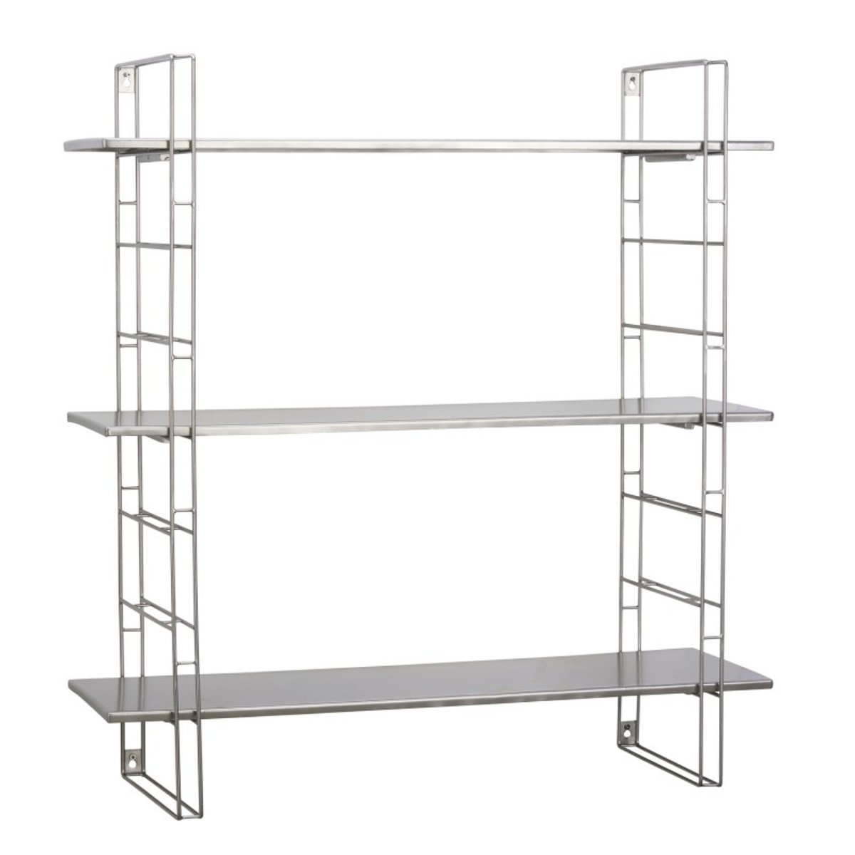 Etagère murale acier style industriel argent, MADAM STOLTZ