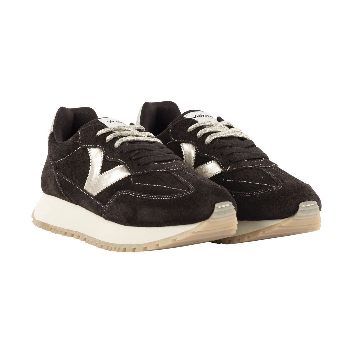 Basket Basse Cuir marron, VICTORIA