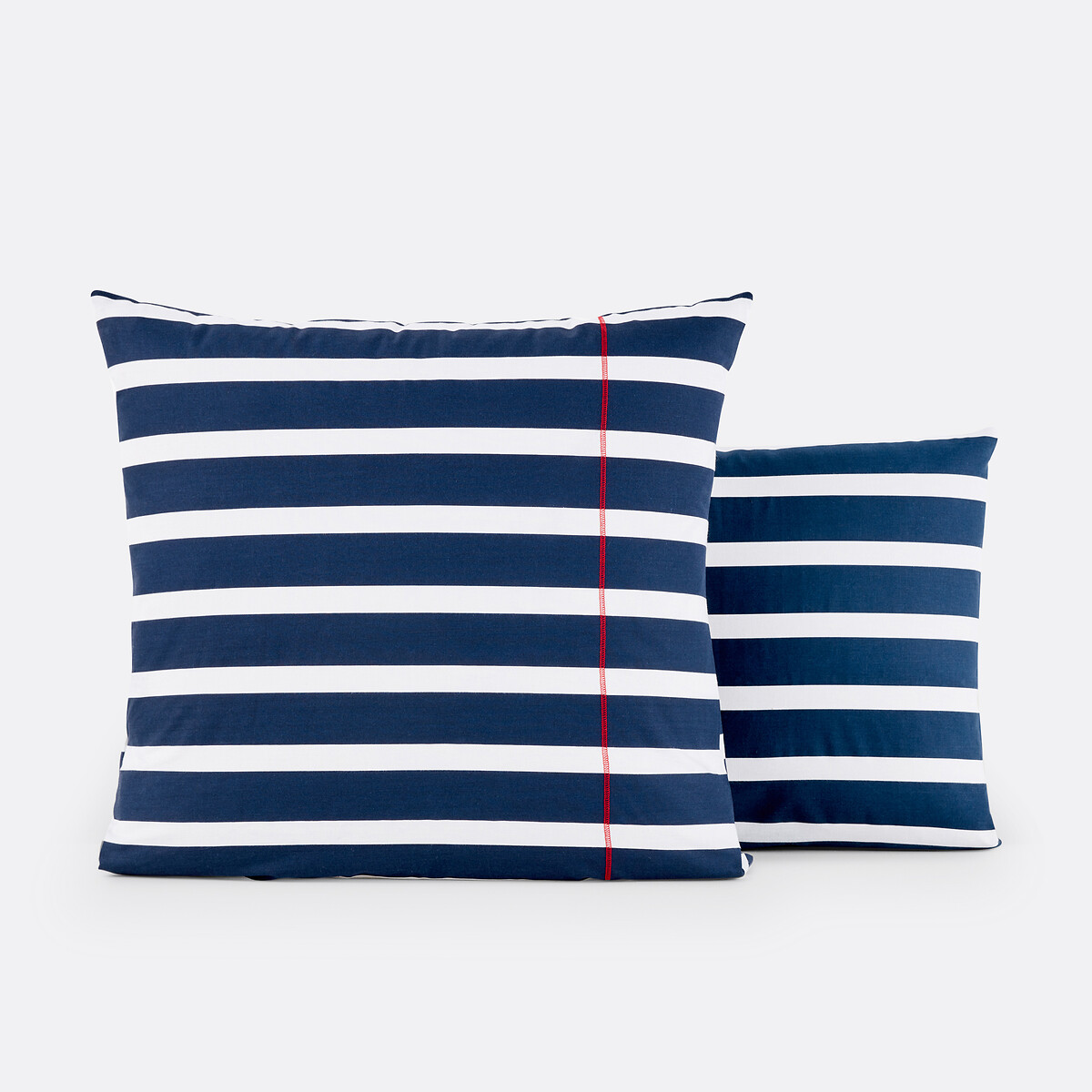 Malo Cotton Pillowcase navy/white, LA REDOUTE INTERIEURS