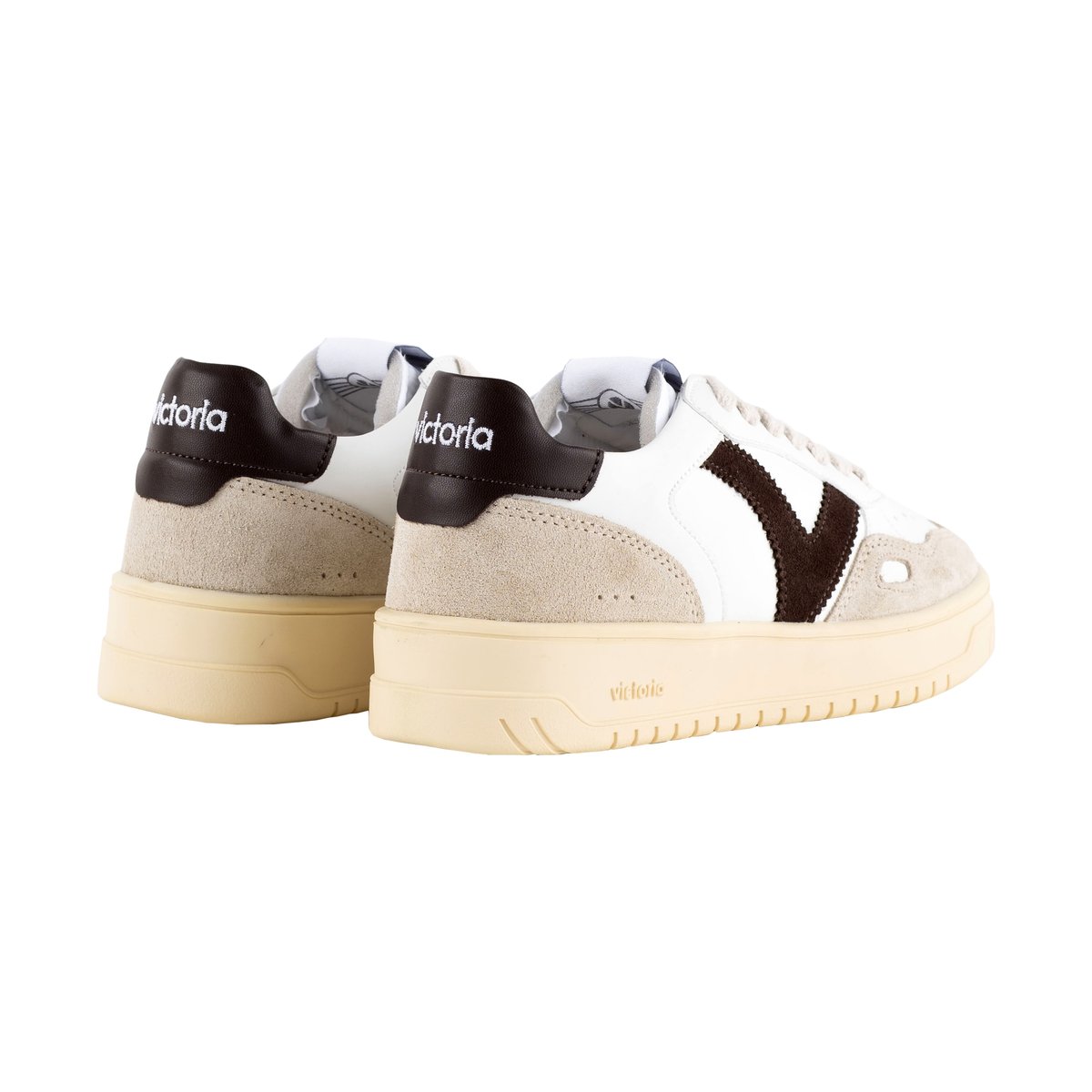 Basket Basse Cuir marron, VICTORIA