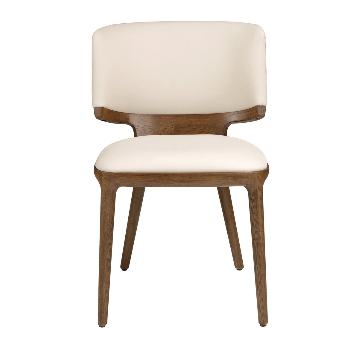 Chaise en similicuir noyer | crème, ANGEL CERDA