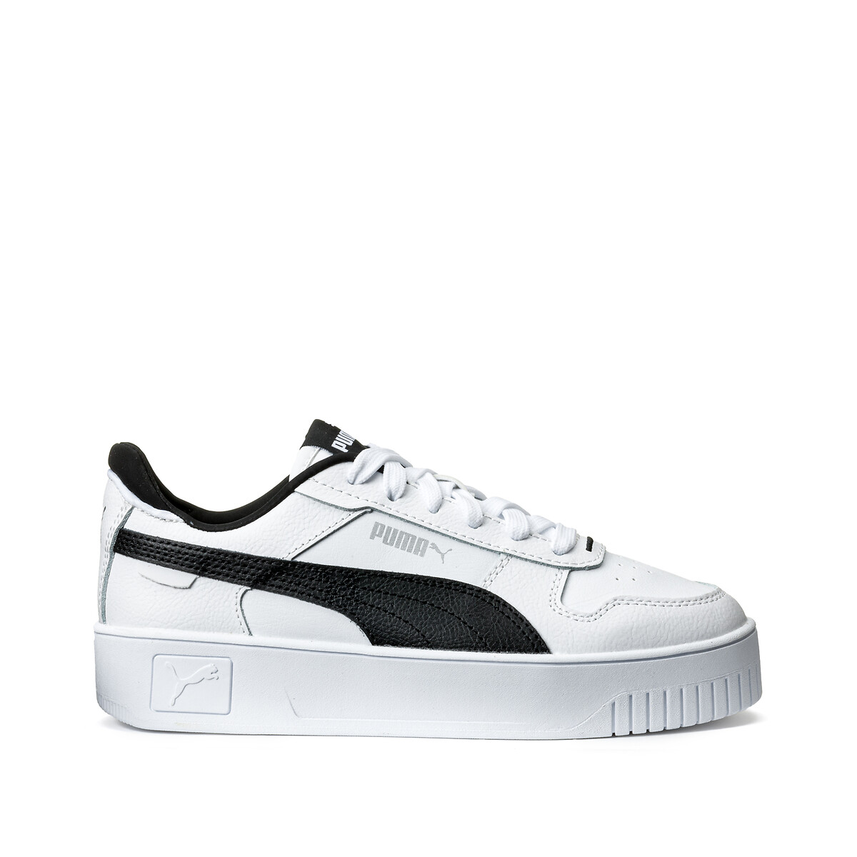 Carina Street Leather Trainers white/black, PUMA