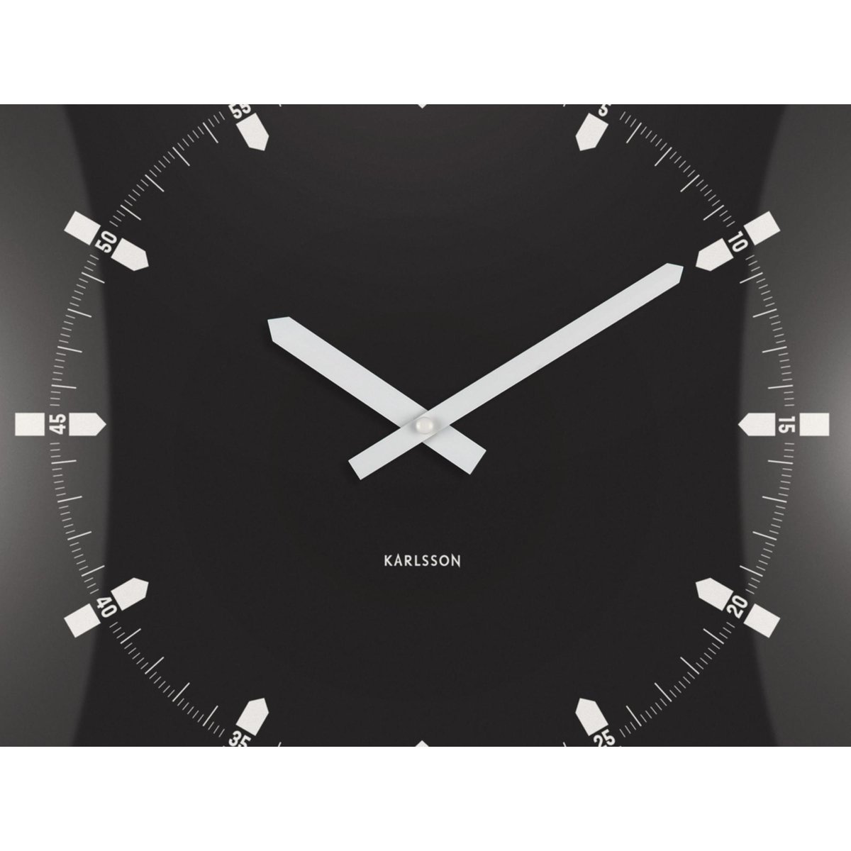 Horloge Murale Plastique SUCINTO DOME SQUARE noir, KARLSSON